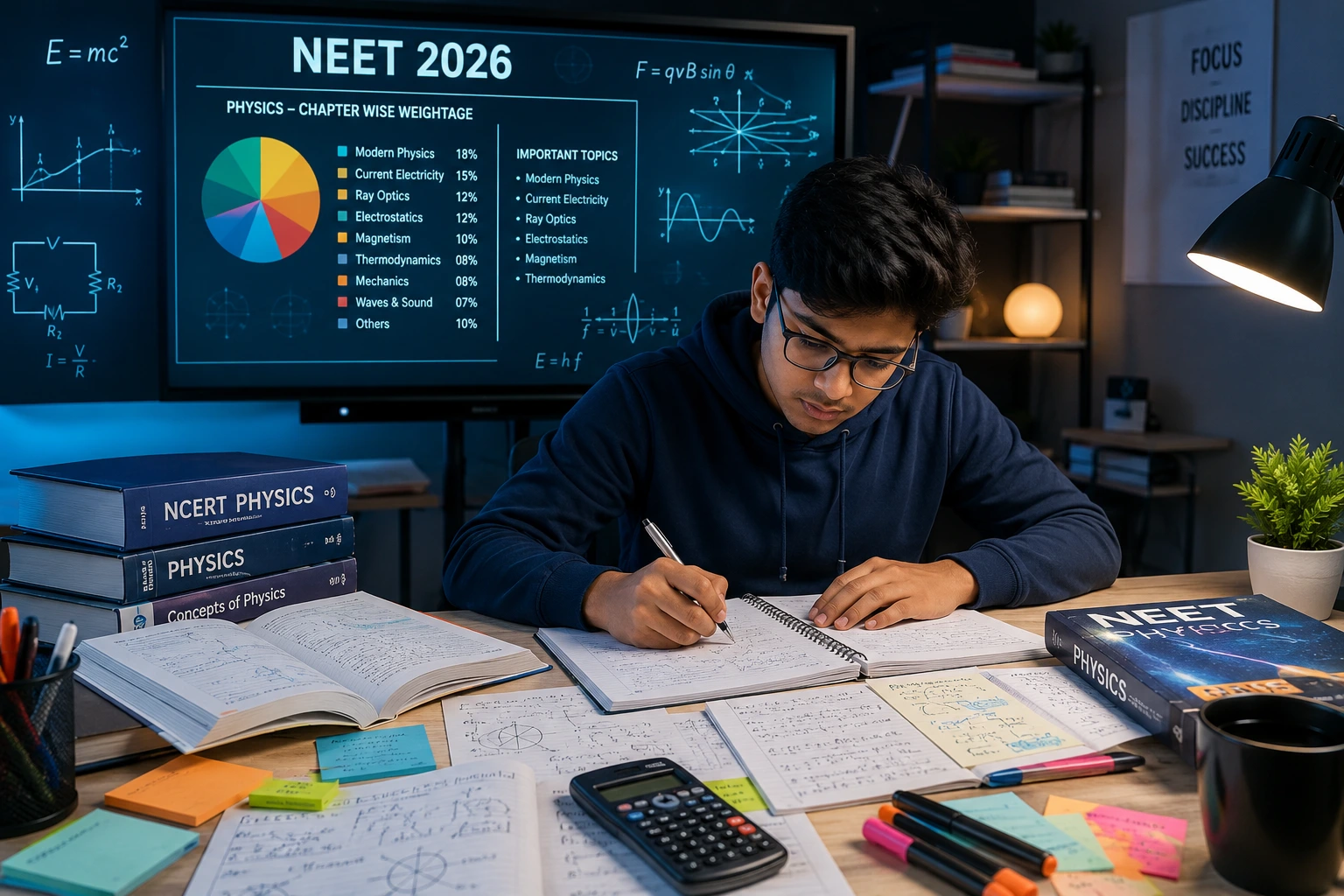 NEET Physics Most Important Chapters 2026 – Chapter Wise Weightage Analysis